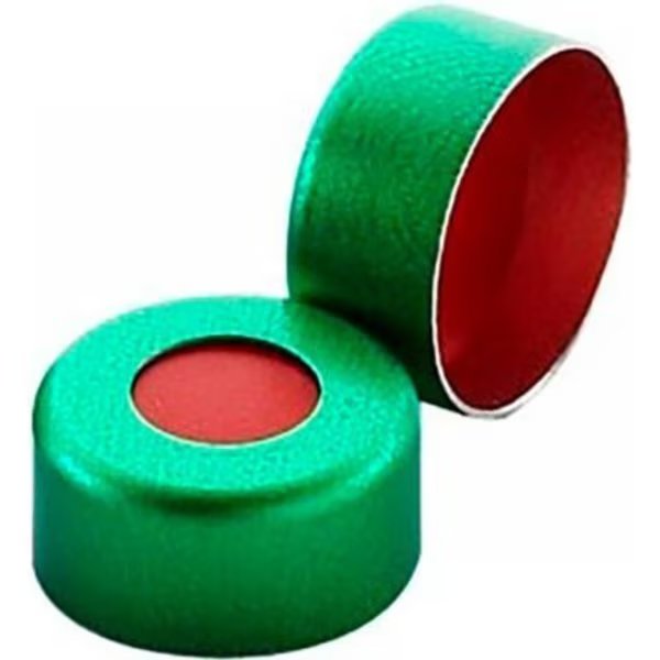 Wheaton® 11mm Crimp Seal, Aluminum Green PTFE/Silicone/PTFE, Case of 1000, Cp Lab Safety., Mfr#: 224231-07